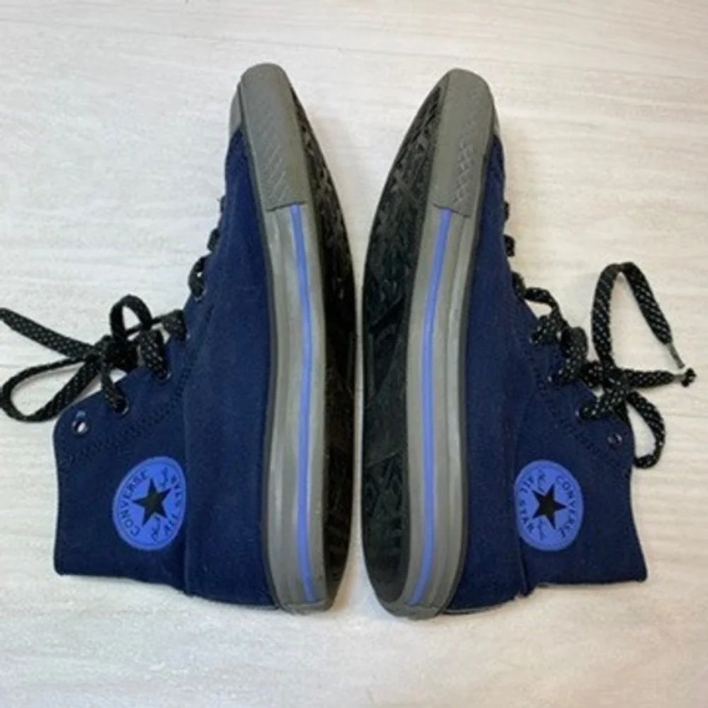 Converse Unisex 4.5 High Top Sneakers Counter Climate Navy Canvas Water Repel